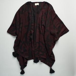 Cleobella Sevigny Capelet in Bordeaux Reversible